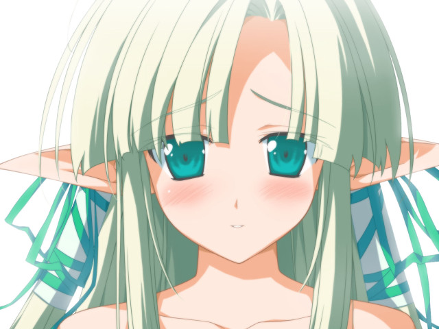 Aguri uchida elf green eyes free wallpaper for desktop - medium preview image