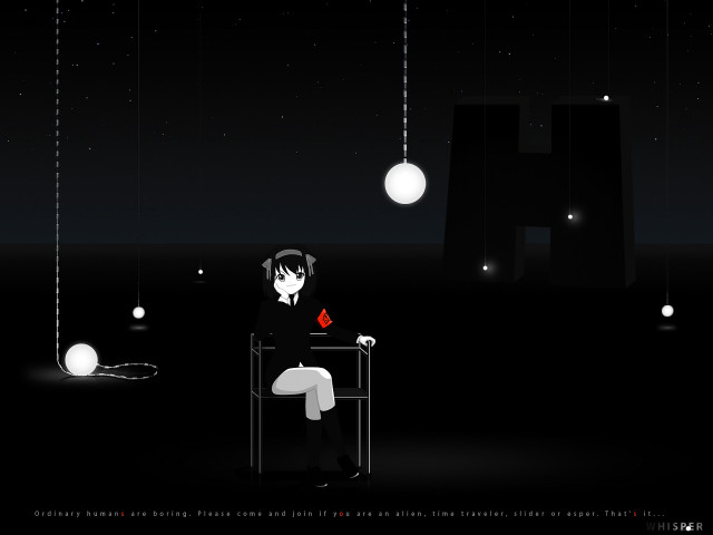 Dark figure astronaut city lights free wallpaper for desktop - medium preview image