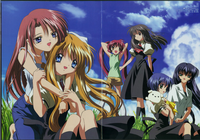 Girls dog cat hug outdoors free wallpaper for desktop - medium preview image