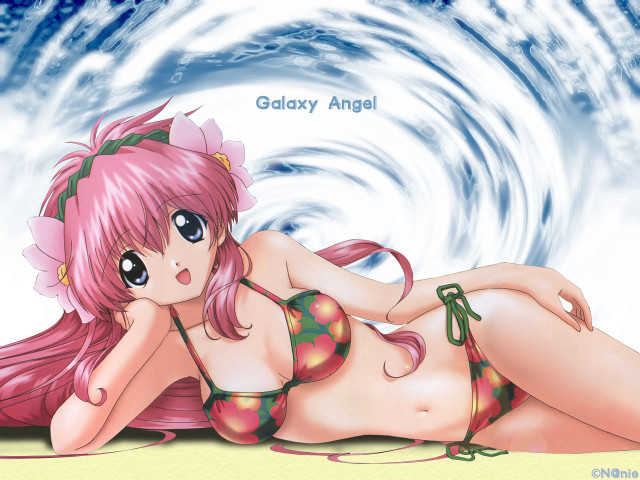 Galaxy angel beach bikini anime free wallpaper for desktop - medium preview image