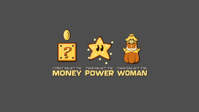 Money power woman logo design free wallpaper for desktop - medium preview image