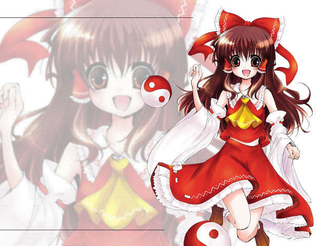 Red dress girl yellow ball free wallpaper for desktop - medium preview image