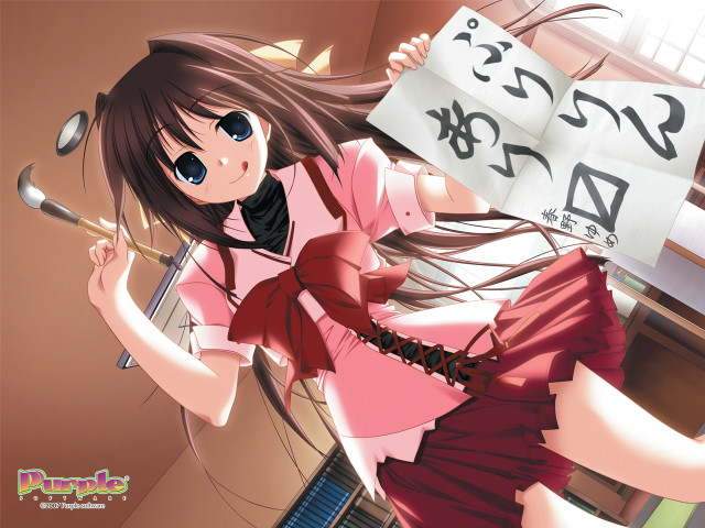 Girl holding sign sorry spoon free wallpaper for desktop - medium preview image