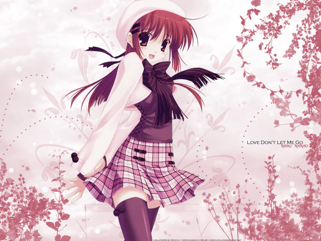 Girl hat skirt anime cherry free wallpaper for desktop - medium preview image