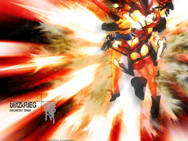 Eizan kikukawa anime burst fire free wallpaper for desktop - medium preview image
