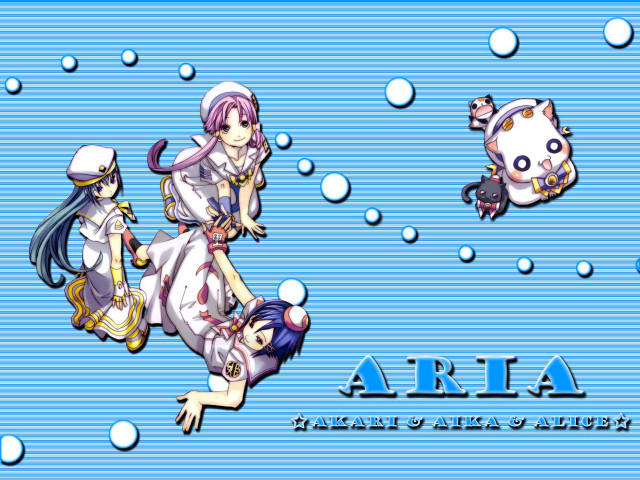 Anime snowing floating girls panda free wallpaper for desktop - medium preview image