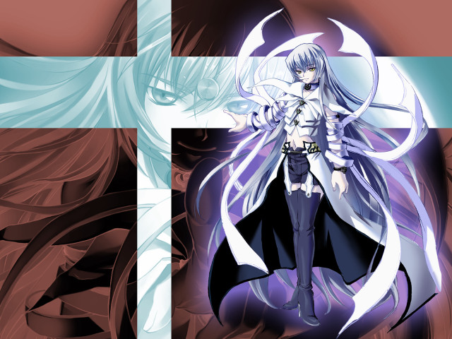 Anime longhair sword cross gothic free wallpaper for desktop - medium preview image