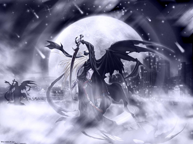 Demon horse snow moon gothic free wallpaper for desktop - medium preview image
