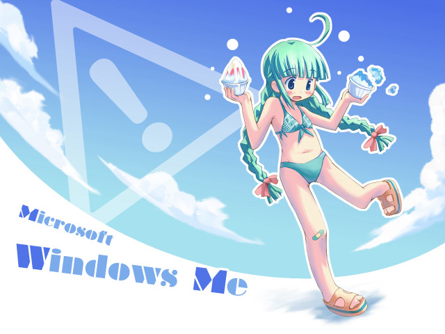 Girl bikini cupcake sky windows free wallpaper for desktop - medium preview image