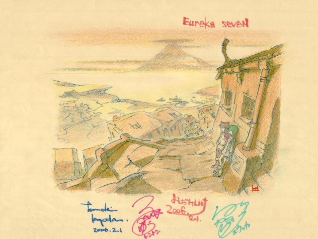 Cliff view valley mountains sosaku free wallpaper for desktop - medium preview image