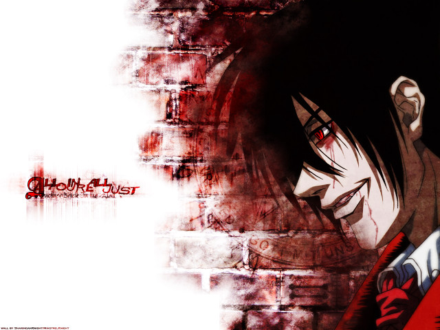 Anime bloody faced gothic brick free wallpaper for desktop - medium preview image