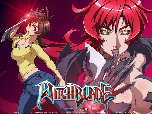 Redhair horns knife sword shock free wallpaper for desktop - medium preview image