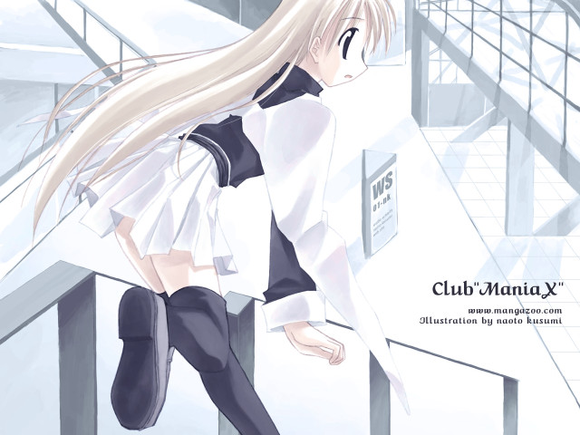 Girl white shirt black pants free wallpaper for desktop - medium preview image