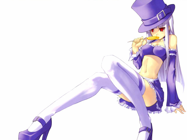 Purple hat sitting alice prin free wallpaper for desktop - medium preview image