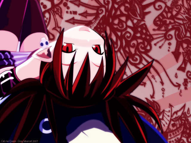 Cartoon demon gothic aya red free wallpaper for desktop - medium preview image