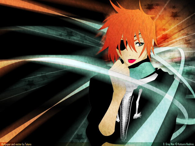 Orange haired sword wielding teen free wallpaper for desktop - medium preview image