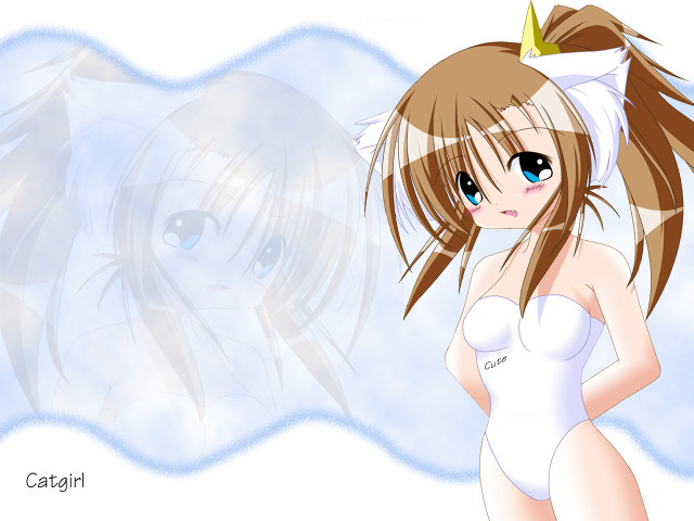 Cartoon girl white dress crown free wallpaper for desktop - medium preview image