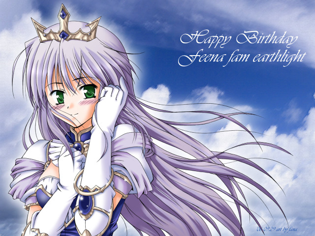 Girl crown dress fantasy anime free wallpaper for desktop - medium preview image