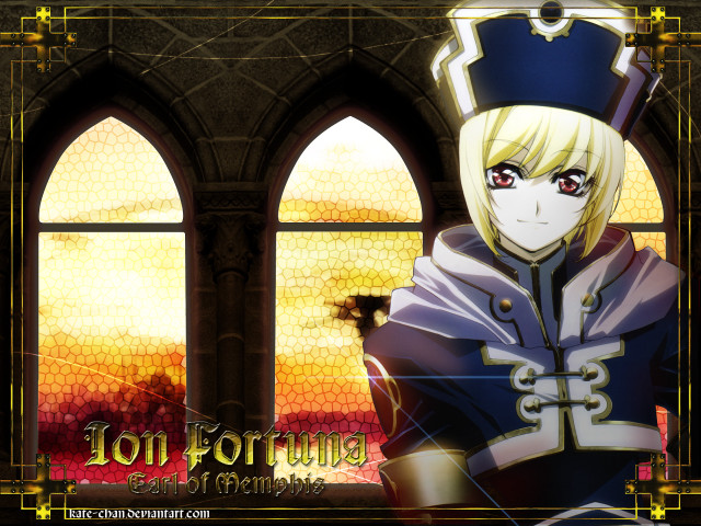 Anime character window sword blonde free wallpaper for desktop - medium preview image