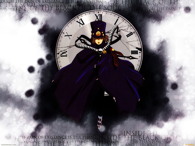 Clock character steampunk surrealism portrait free wallpaper for desktop - medium preview image
