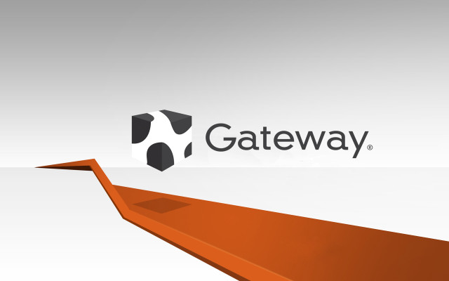 Gateway plane flying logo white free wallpaper for desktop - medium preview image