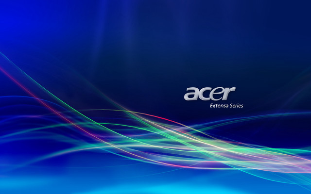 Blue white green wave acer free wallpaper for desktop - medium preview image