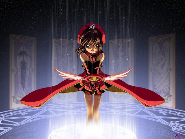 Flying cartoon astronaut redcape magic free wallpaper for desktop - medium preview image