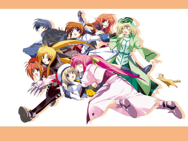 Anime magicalgirls wings blonde blueeyes free wallpaper for desktop - medium preview image