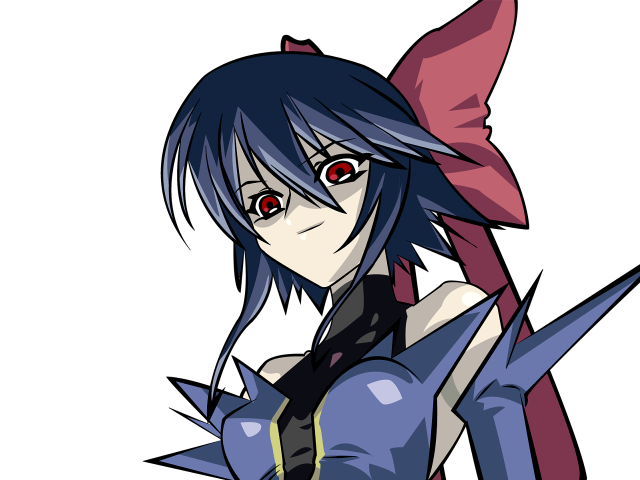 Anime bluehair redeyes sword outfit free wallpaper for desktop - medium preview image