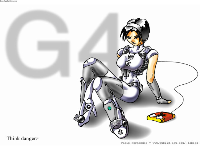 Cartoon girl toyrobot g4 logo free wallpaper for desktop - medium preview image