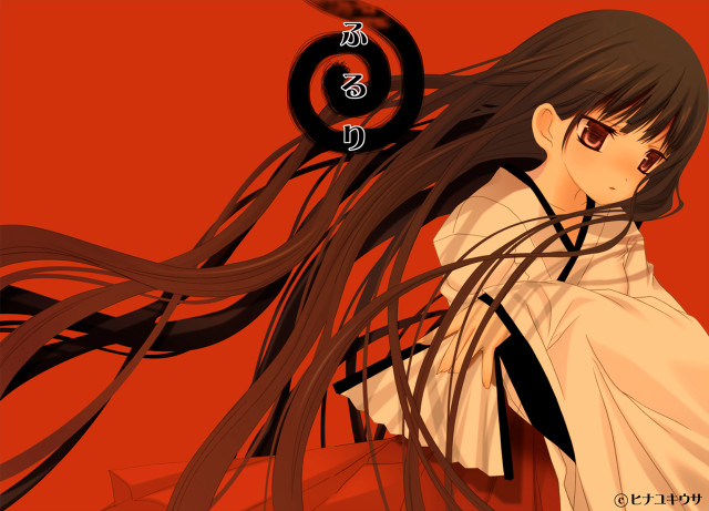 Anime longhair white shirt red free wallpaper for desktop - medium preview image