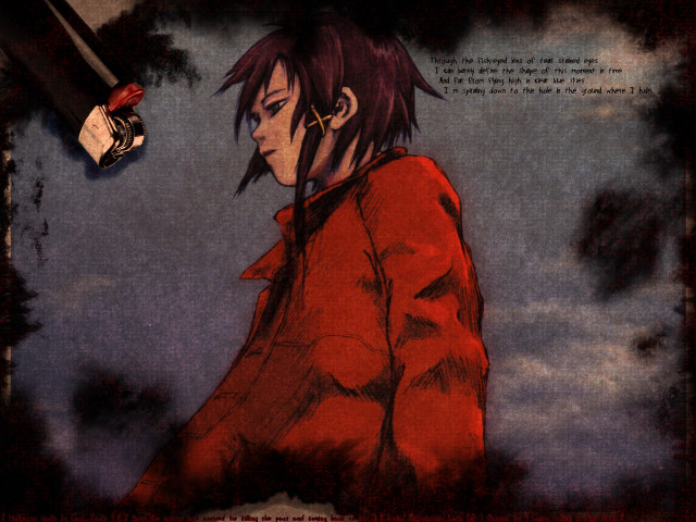 Man sword sky clouds gothic free wallpaper for desktop - medium preview image