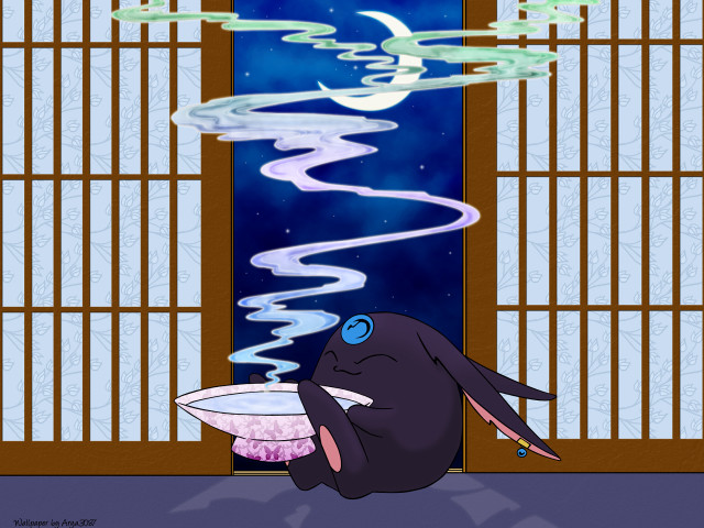 Psychedelic cartoon constellation moon sky free wallpaper for desktop - medium preview image