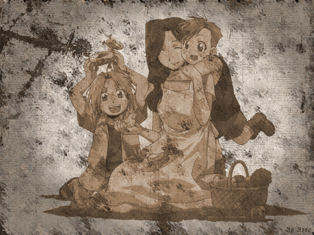 Woman child bed bird basket free wallpaper for desktop - medium preview image