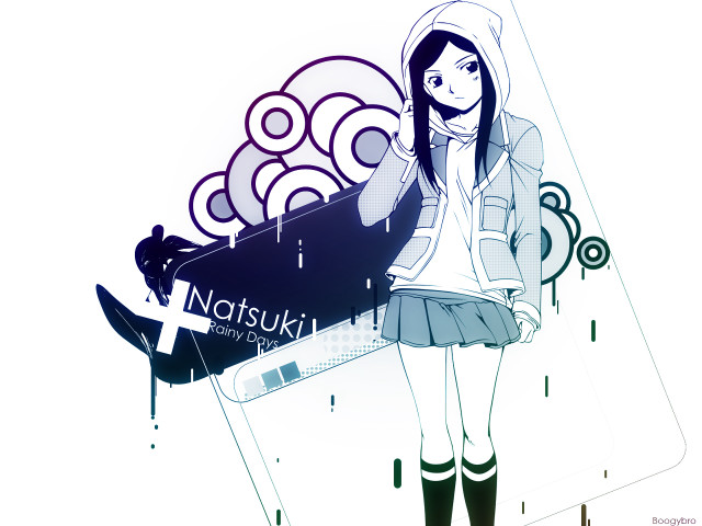 Girl hoodie skateboard anime ship free wallpaper for desktop - medium preview image