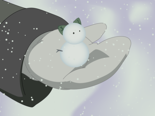 Snowman black umbrella snow purple free wallpaper for desktop - medium preview image