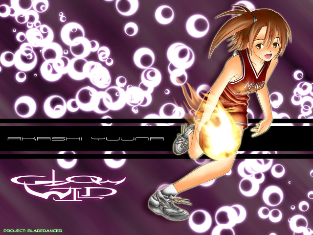 Girl basketball uniform bubbles moon free wallpaper for desktop - medium preview image