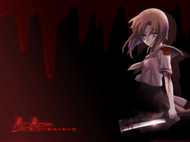 Girl blood sword knife injury free wallpaper for desktop - medium preview image