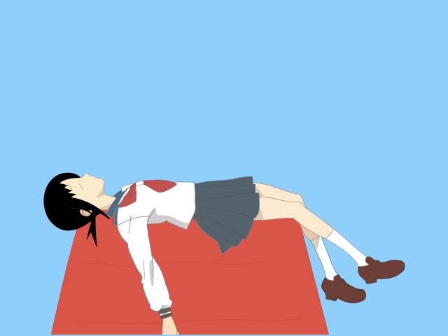 Woman plank mat vector illustration free wallpaper for desktop - medium preview image