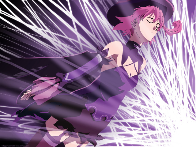 Purple dress hat anime rayonism free wallpaper for desktop - medium preview image