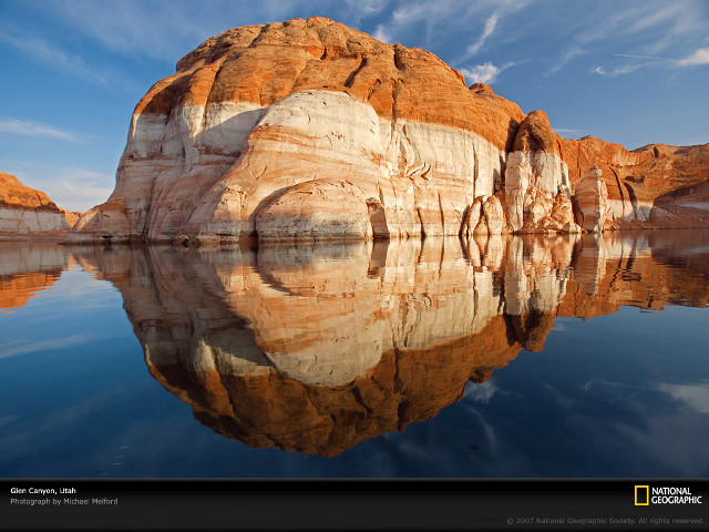 Rock formation water sky clouds free wallpaper for desktop - medium preview image
