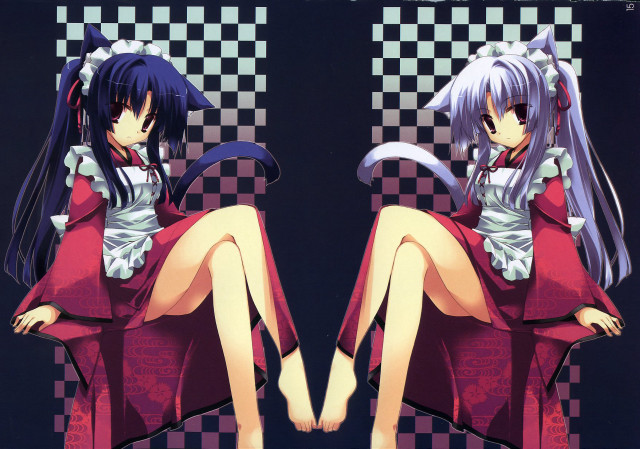 Girl crossed legs checkered background free wallpaper for desktop - medium preview image
