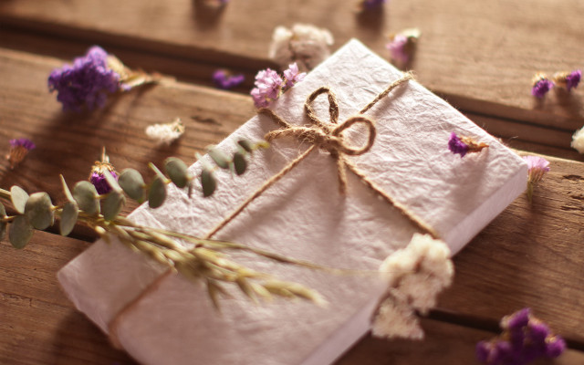 Napkin tied twine mail art free wallpaper for desktop - medium preview image
