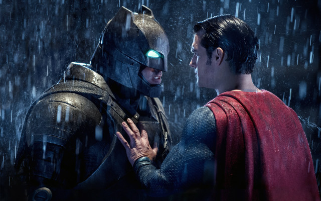 Red cape black suit rain free wallpaper for desktop - medium preview image