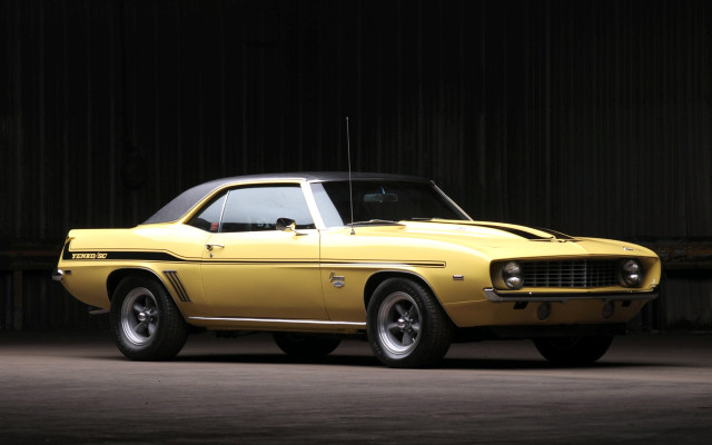 Yellow car dark room black #7 free wallpaper for desktop - medium preview image