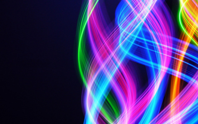 Colorful abstract light lines curves free wallpaper for desktop - medium preview image