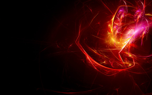 Red yellow abstract energy swirls free wallpaper for desktop - medium preview image