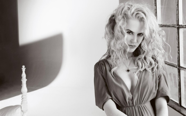 Woman dress window shadow blackwhite free wallpaper for desktop - medium preview image