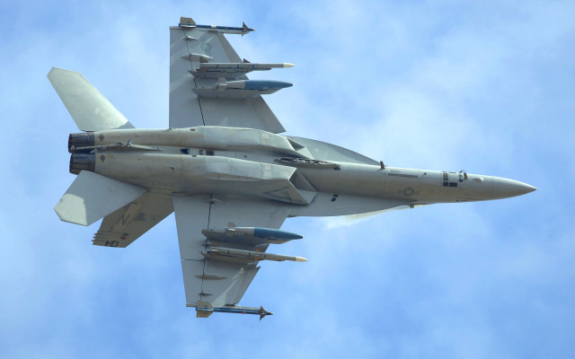 Fighter jet blue sky clouds #5 free wallpaper for desktop - medium preview image