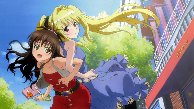 Red dress girls blue elephant free wallpaper for desktop - medium preview image